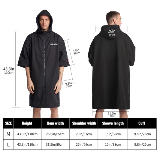Wasserdichtes und winddichtes Umkleide-Poncho für Outdoor – clever-campen Ansicht 2