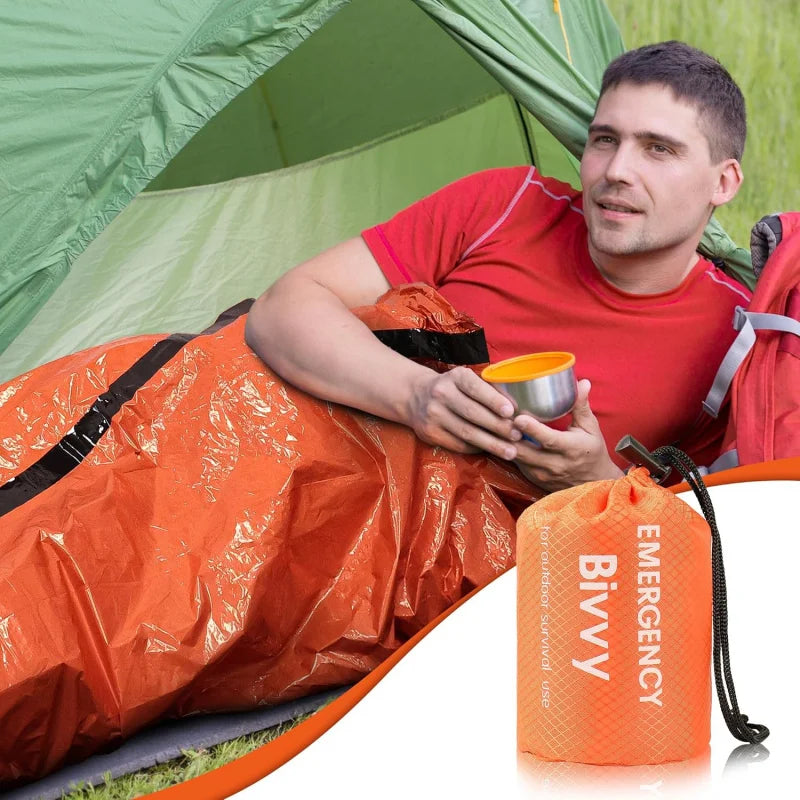Notfall Schlafsack Mylar Bivy Sack für Camping – clever-campen Ansicht 2