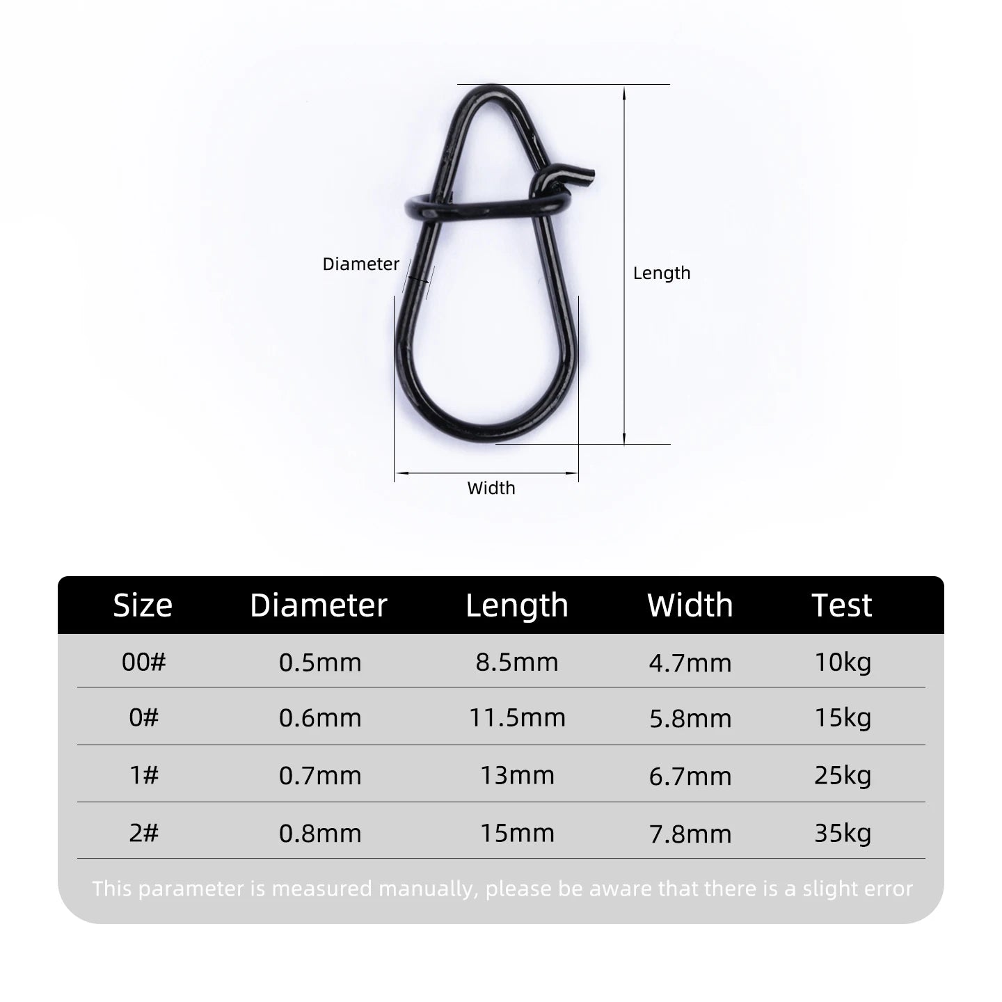 OUTKIT Karbon Schwarz Edelstahl Wirbelverbinder für Angeln – clever-campen Ansicht 2