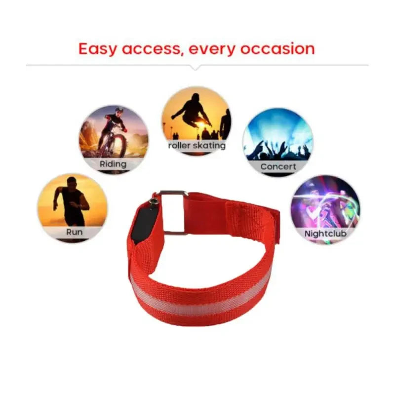 LED Sicherheitsarmband USB wiederaufladbar für Outdoor-Sport – clever-campen Ansicht 6
