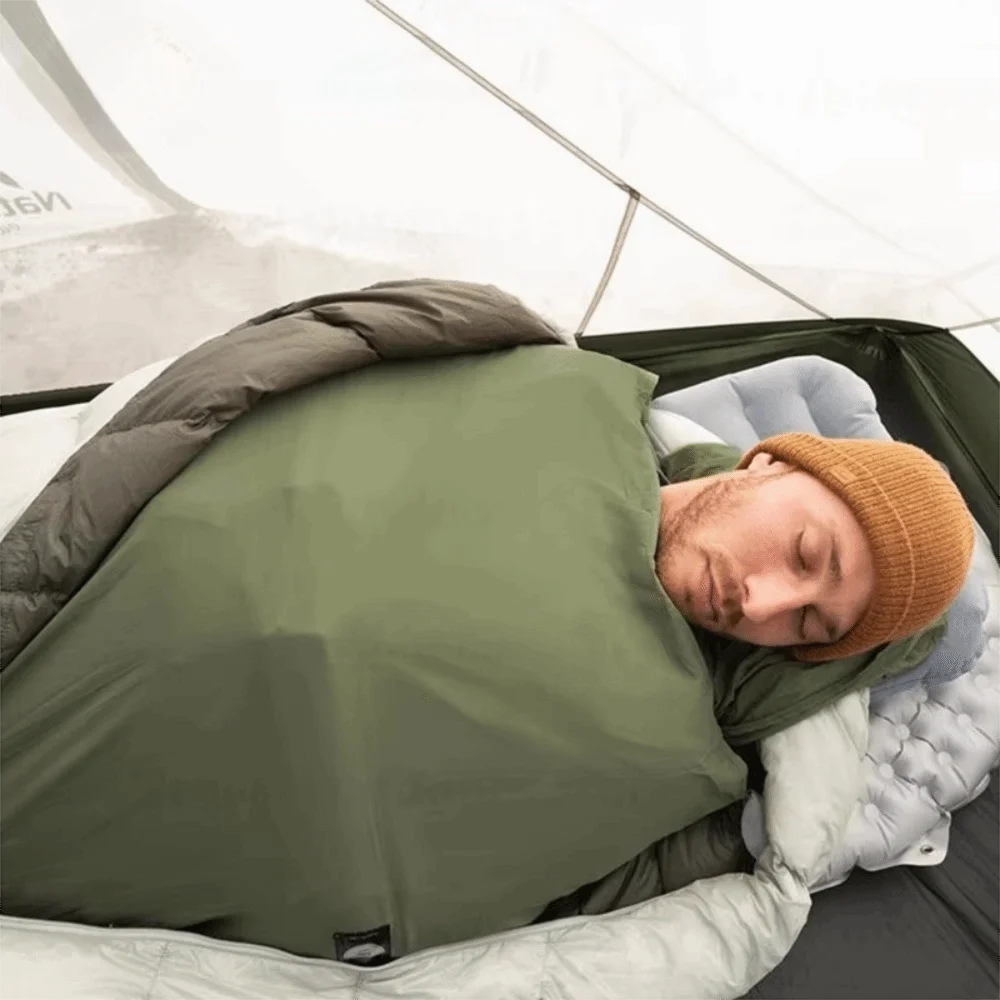 Ultraleichter Schlafsack-Inlett aus Nylon für Reise – clever-campen Ansicht 5