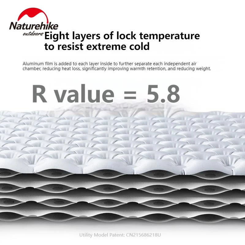 Naturehike R5.8 Luftmatratze mit thermischer Isolierung – clever-campen Ansicht 3