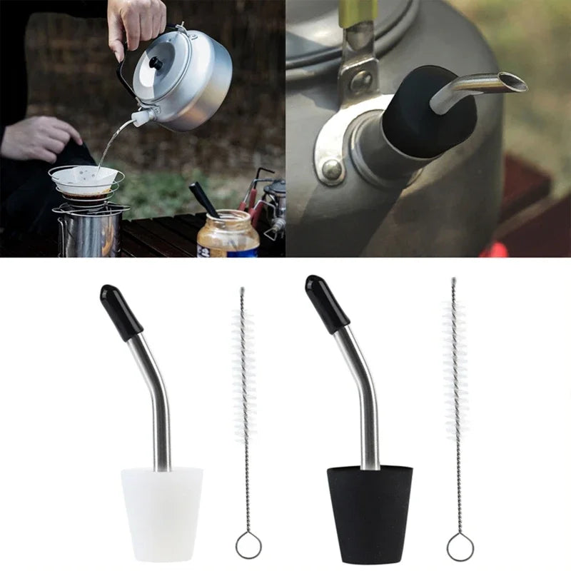 Outdoor Kessel Auslaufverlängerung mit Reinigungsbürste – clever-campen Ansicht 4