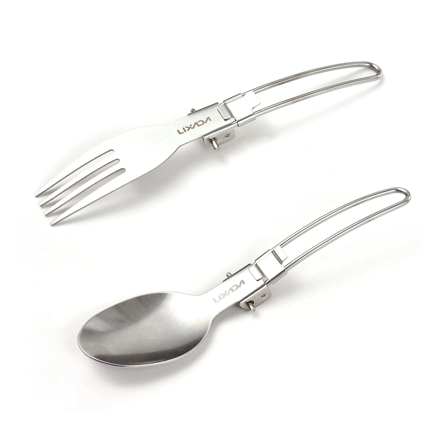 Titanium Spork Set mit langem Griff für Camping – faltbar – clever-campen Ansicht 4