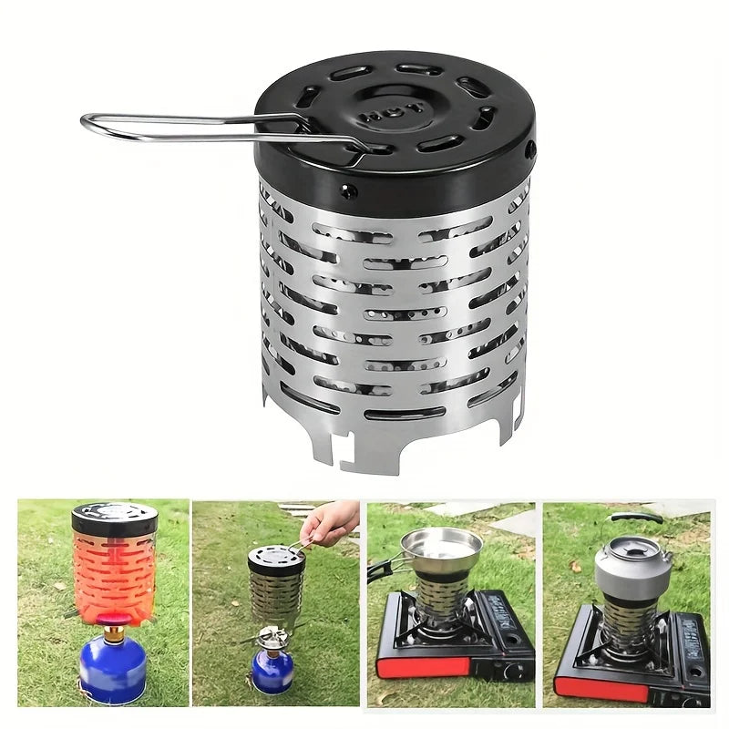 Edelstahl Campingkocher mit Heizhaube für Outdoor – clever-campen Ansicht 4