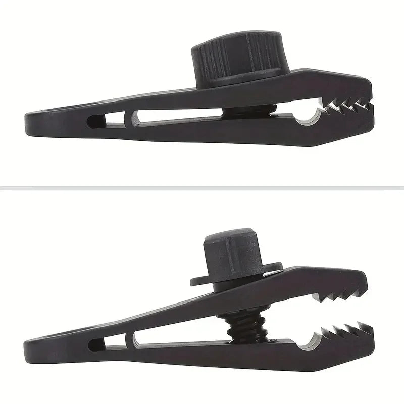 10er Set Zeltclips & Karabiner, windfeste Halterungen – clever-campen Ansicht 5