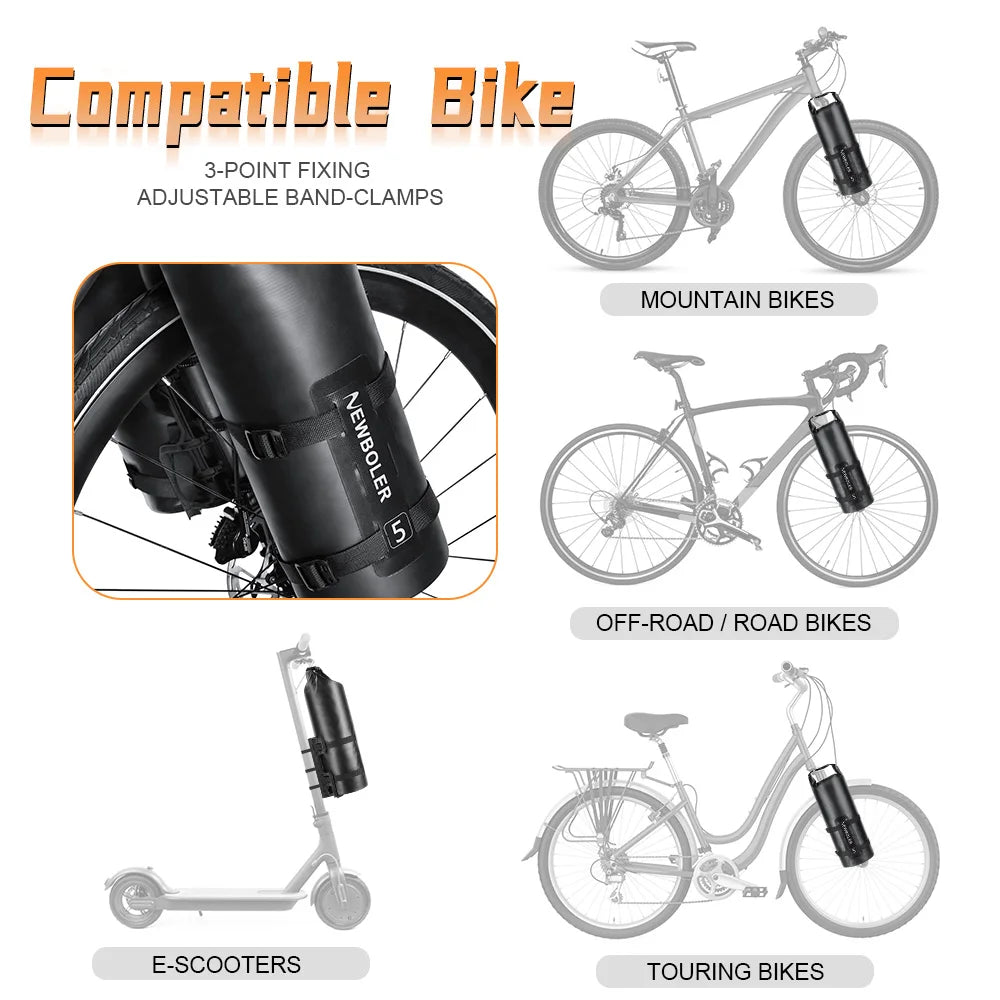 Wasserdichter Fahrrad-Gepäckträger 5L – clever-campen Ansicht 4