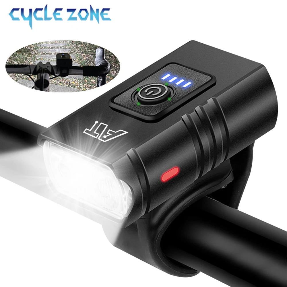 LED Velo Frontlicht USB-C aufladbar für MTB & Rennrad – clever-campen Ansicht 2