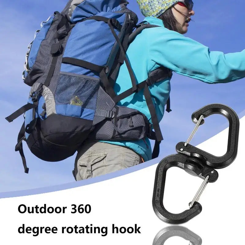 Doppelter Clip Karabiner Outdoor Haken für Rucksack – clever-campen Ansicht 2