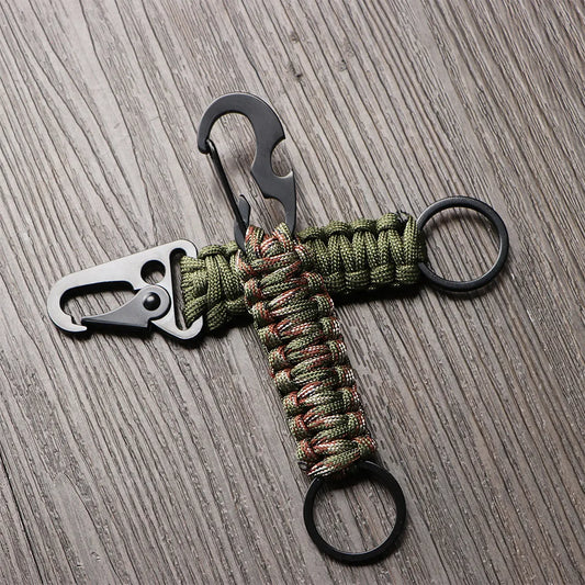 Outdoor Karabiner Schlüsselring mit Paracord – clever-campen Ansicht 2