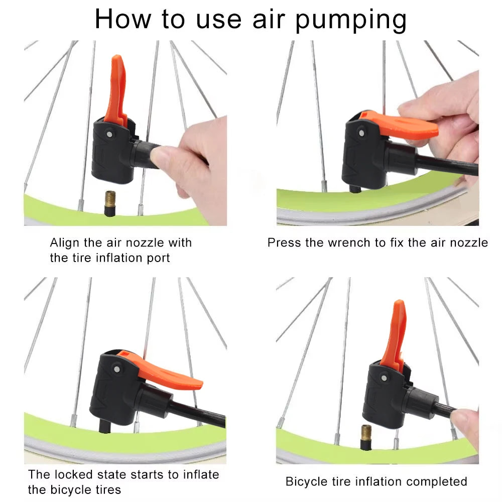 Fahrrad-Fuss-Pumpe mit Manometer – Hochdruck-Pumpe – clever-campen Ansicht 5