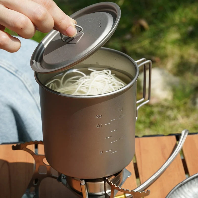 Titanium Camping Becher mit Klappgriff – Leicht & Tragbar – clever-campen Ansicht 5