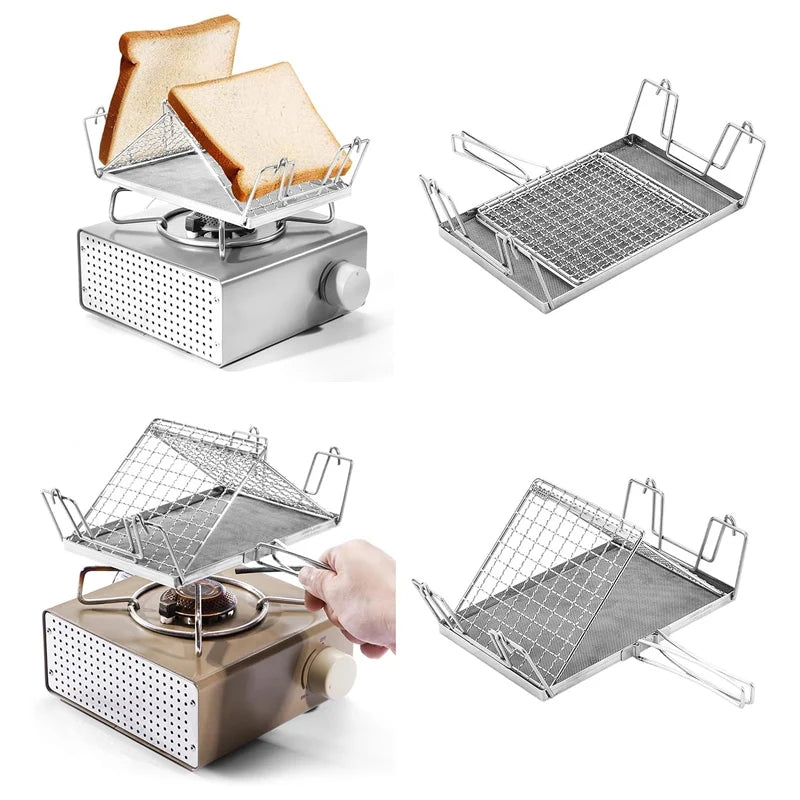 Faltbares Toaster-Rack aus Edelstahl für Camping – clever-campen Ansicht 6