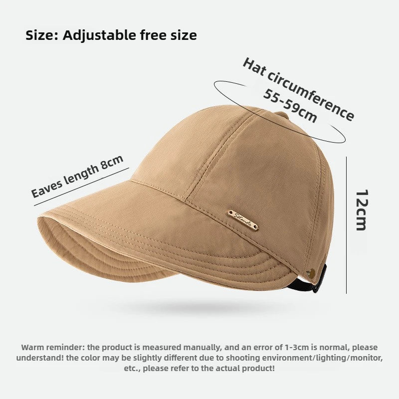 Damen Faltbare Sonnenmütze mit UV-Schutz – clever-campen Ansicht 6