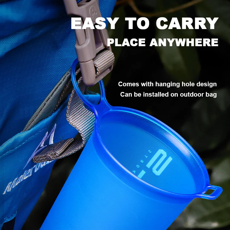 WRELS Faltbare Trinkflasche TPU BPA-frei für Outdoor-Sport – clever-campen Ansicht 6