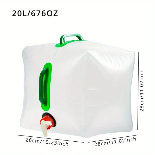 Faltbarer Wasserbeutel mit Zapfhahn – 10L/20L – clever-campen Ansicht 2