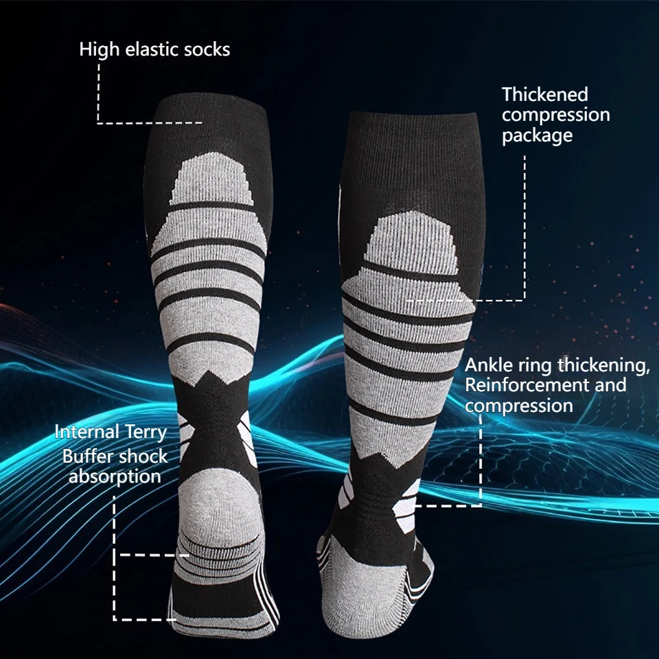 Wärmende Ski-Socken mit Anti-Rutsch und Kompression – clever-campen Ansicht 5