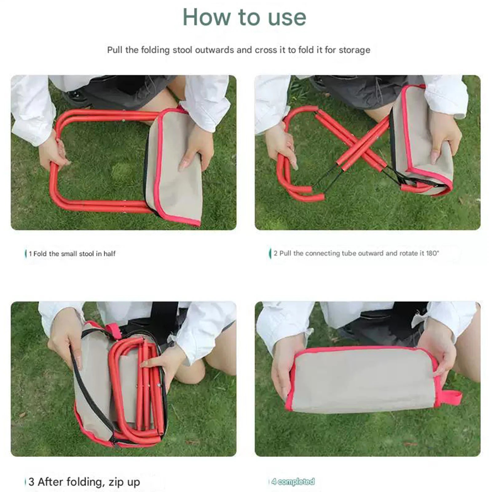 Faltstuhl Mini Campingstuhl mit Tragetasche für Erwachsene – clever-campen Ansicht 2