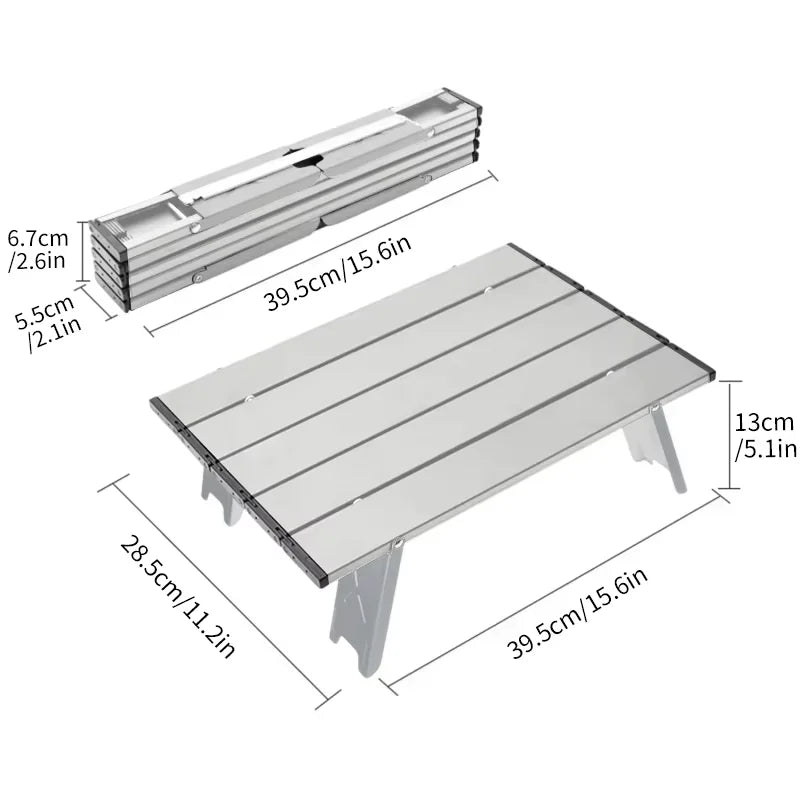 WESTTUNE Mini Camping Tisch Aluminium Klappbar Ultraleicht – clever-campen Ansicht 5