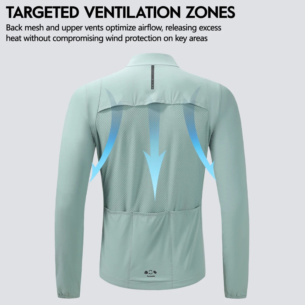 RION Herren Windbreaker Fahrradjacke Packbar Winddicht – clever-campen Ansicht 2