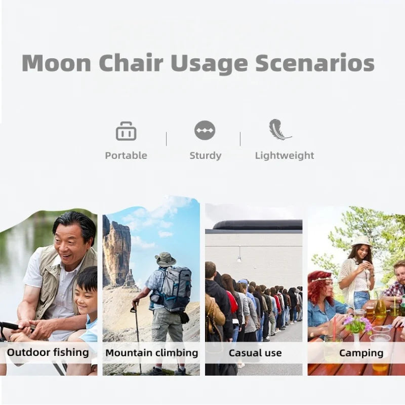 Faltstuhl für Outdoor und Camping – Ultraleichter Moon Chair – clever-campen Ansicht 6