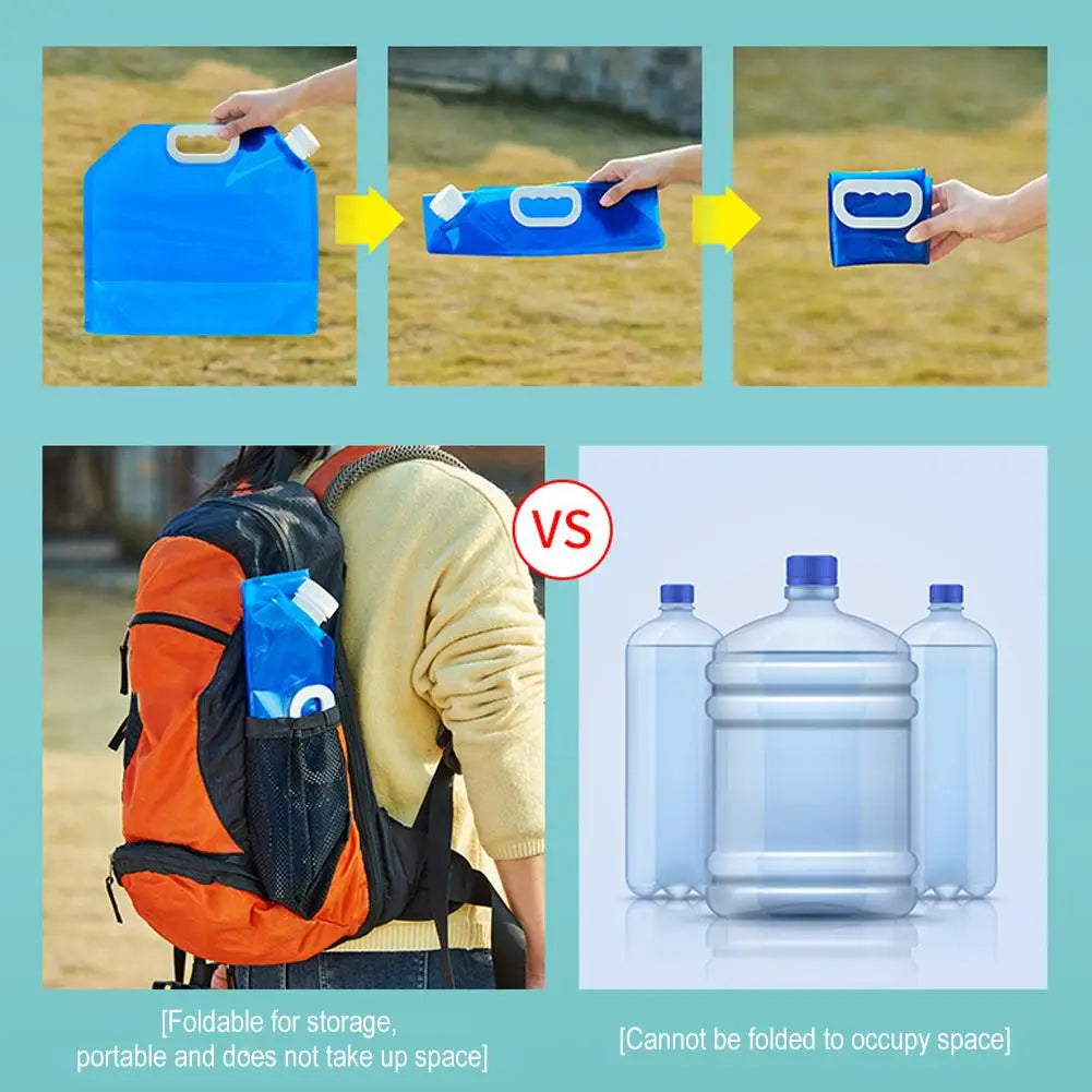 5/10L Faltbare Wasserbeutel für Camping und Outdoor – clever-campen Ansicht 6
