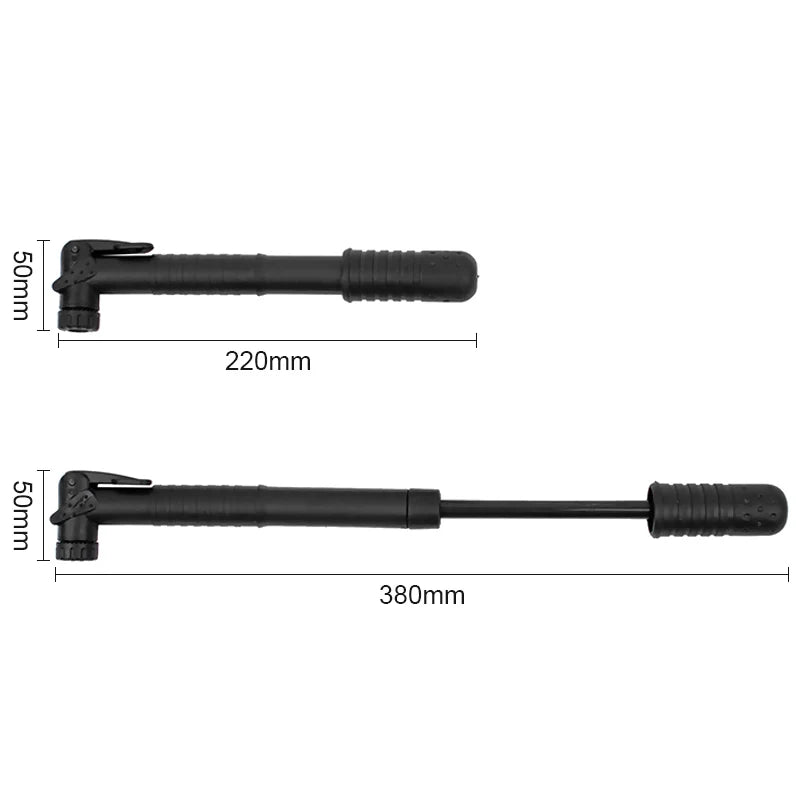 Mini Fahrradpumpe Handpumpe für Reifen und Bälle – clever-campen Ansicht 2