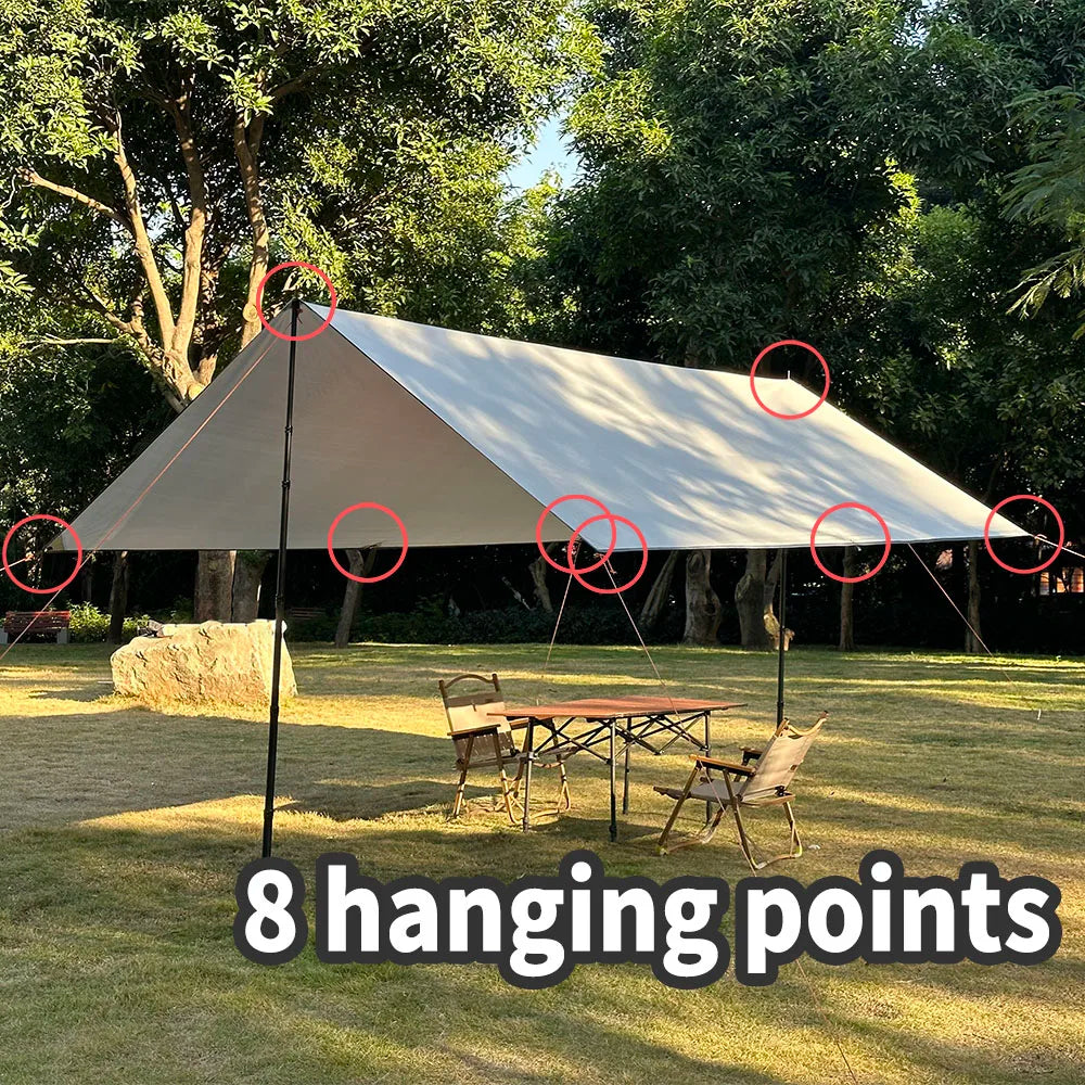 Wasserdichtes Camping Tarp für Outdoor-Aktivitäten – clever-campen Ansicht 2