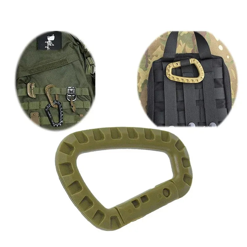 Taktischer Karabiner D-Form Kunststoffhaken für Outdoor – clever-campen Ansicht 3