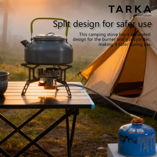 TARKA Klappbarer Camping-Gaskocher mit Windschutz – clever-campen Ansicht 2