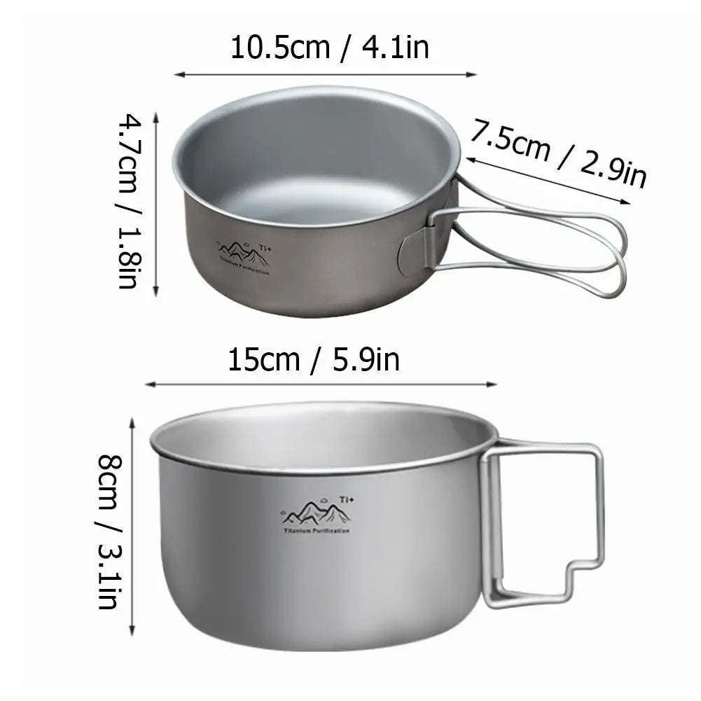 Ultraleichter Titan Campingtopf faltbar für Outdoor-Kochen – clever-campen Ansicht 6