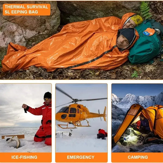 Not-Schlafsack Ultra Wasserdicht Thermodecke Survival – clever-campen Ansicht 2