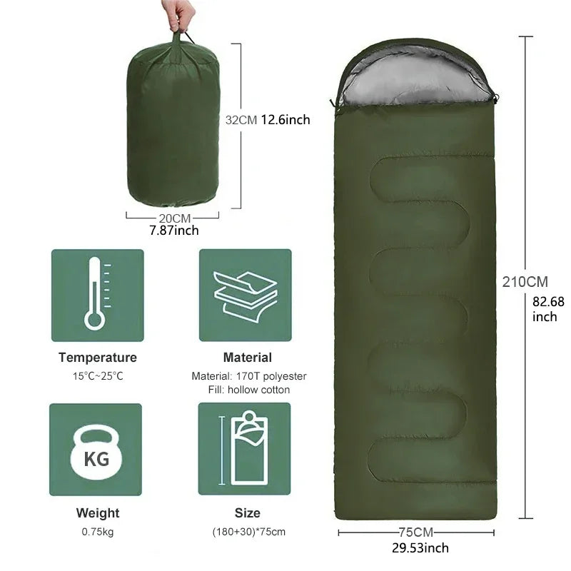 Ultraleichter wasserdichter Schlafsack für 4 Jahreszeiten – clever-campen Ansicht 6