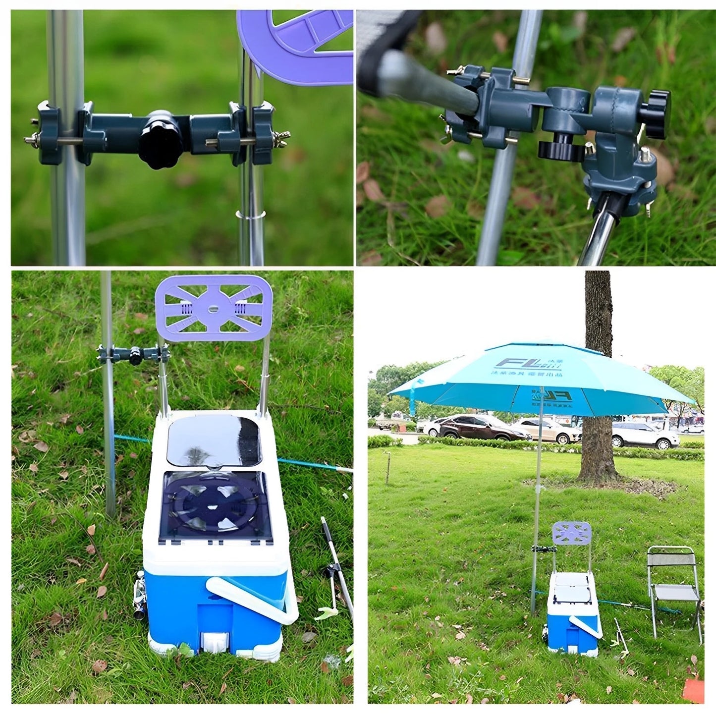 Universal Angelstuhl Halterung für Angelruten 360° – clever-campen Ansicht 4