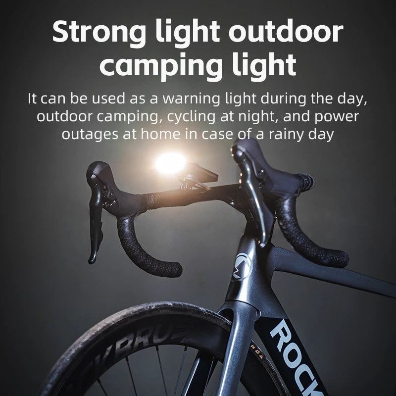 ROCKBROS Fahrrad Powerbank Lampe 10000mAh mit USB-C – clever-campen Ansicht 5