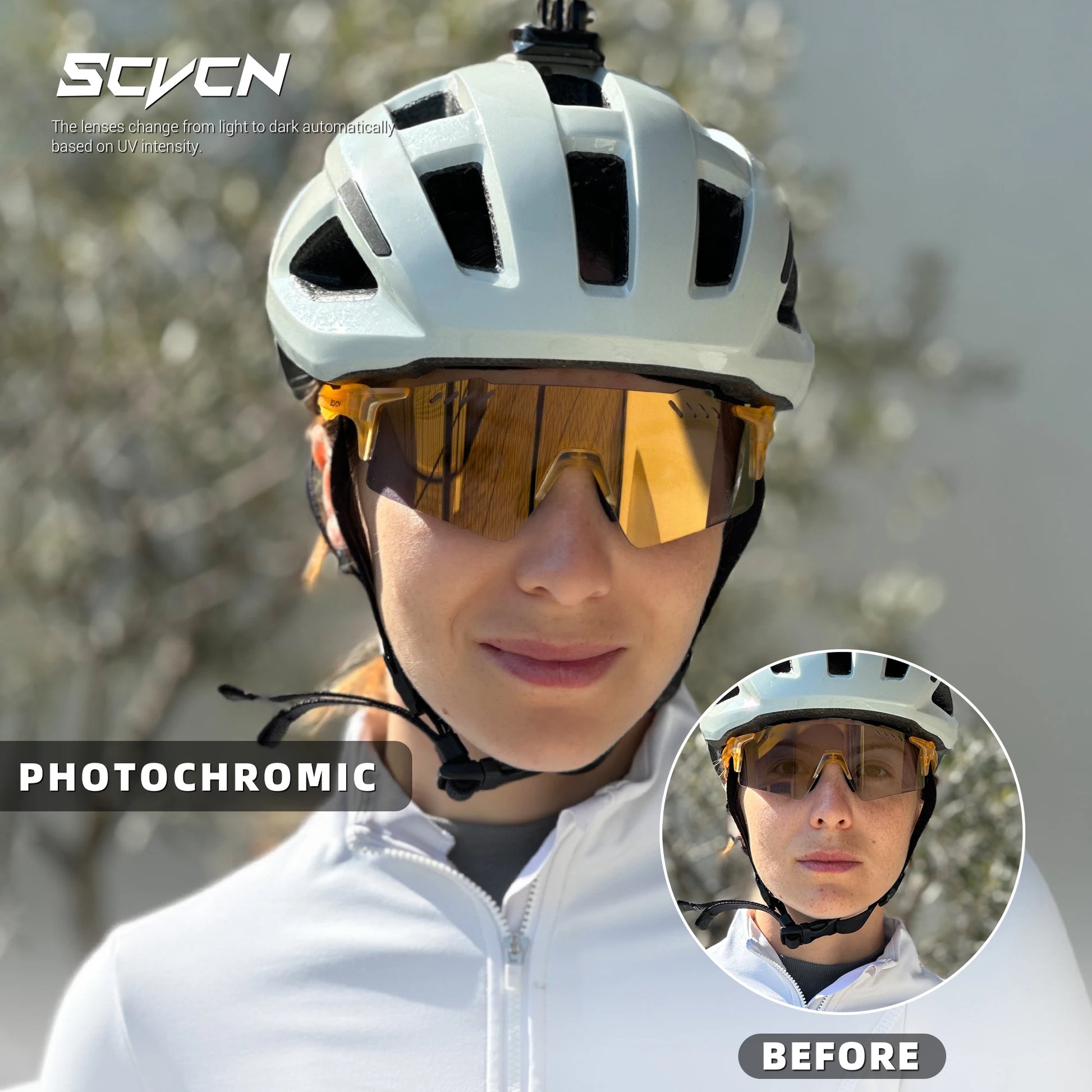 Photochrome Fahrradbrille UV400 für Outdoor-Sport – clever-campen Ansicht 3