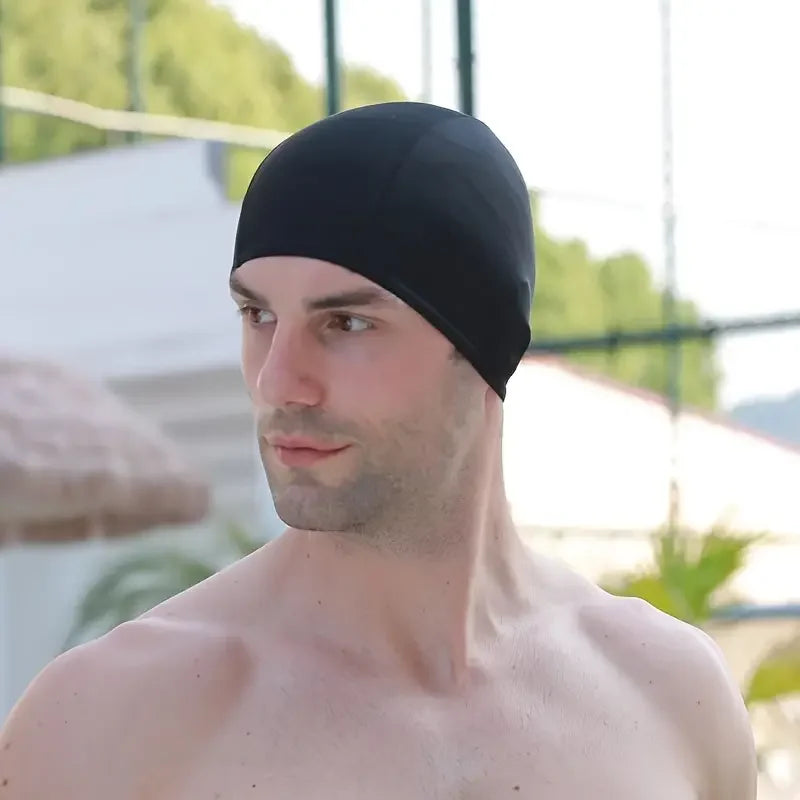 Wasserdichte Nylon Schwimmhaube für Herren und Damen – clever-campen Ansicht 5
