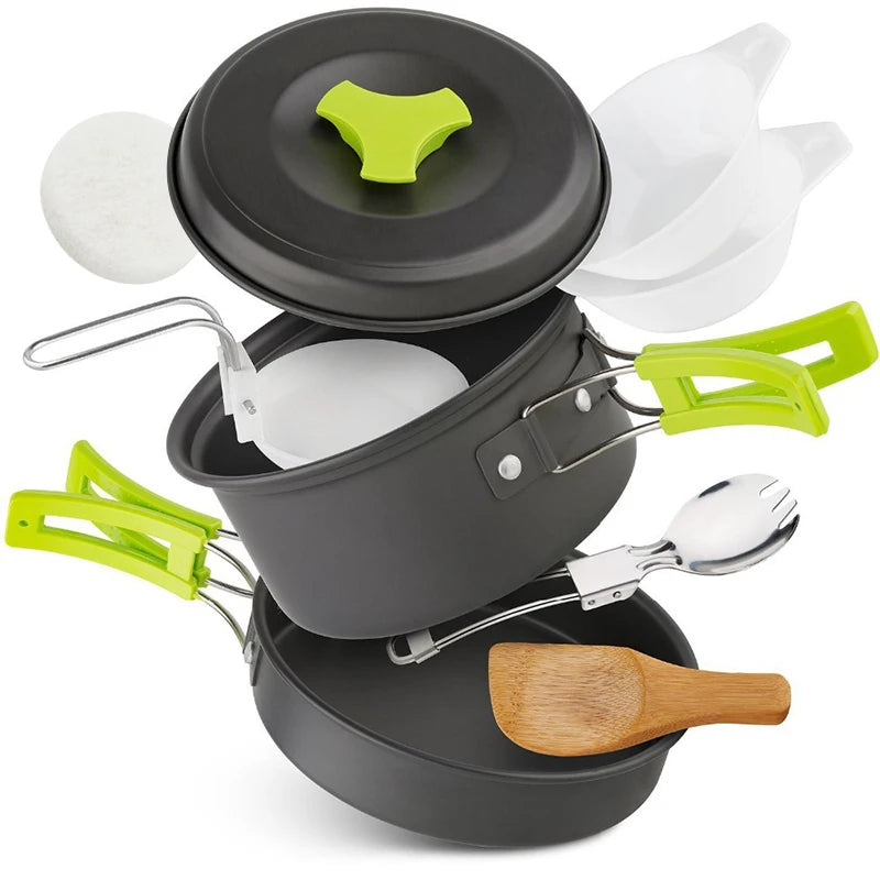 Camping Kochgeschirr Set – Tragbares Outdoor Geschirr – clever-campen Ansicht 3