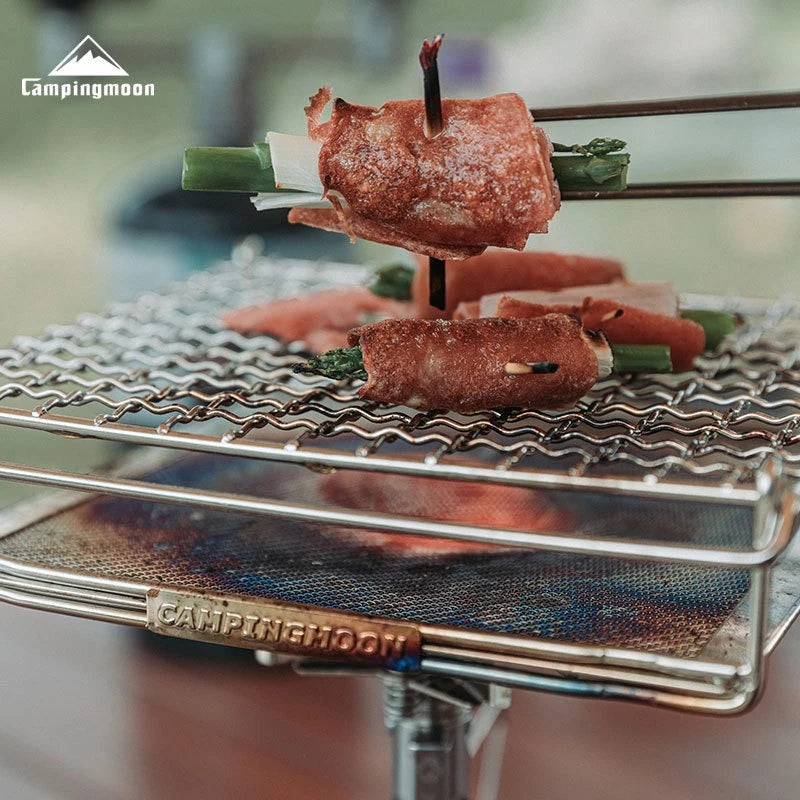 Campingmooon Edelstahl Klappgrill für Gasherd – clever-campen Ansicht 5