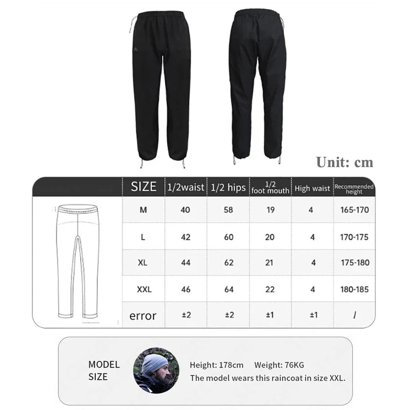Naturehike Regenfeste Hose für Outdoor und Angeln – clever-campen Ansicht 5