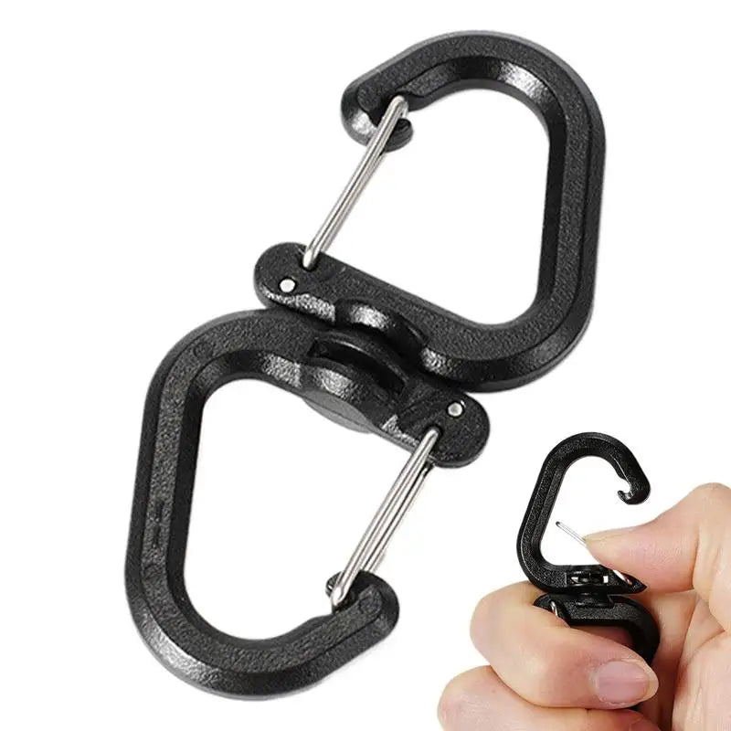 Doppelter Clip Karabiner Outdoor Haken für Rucksack – clever-campen Ansicht 4