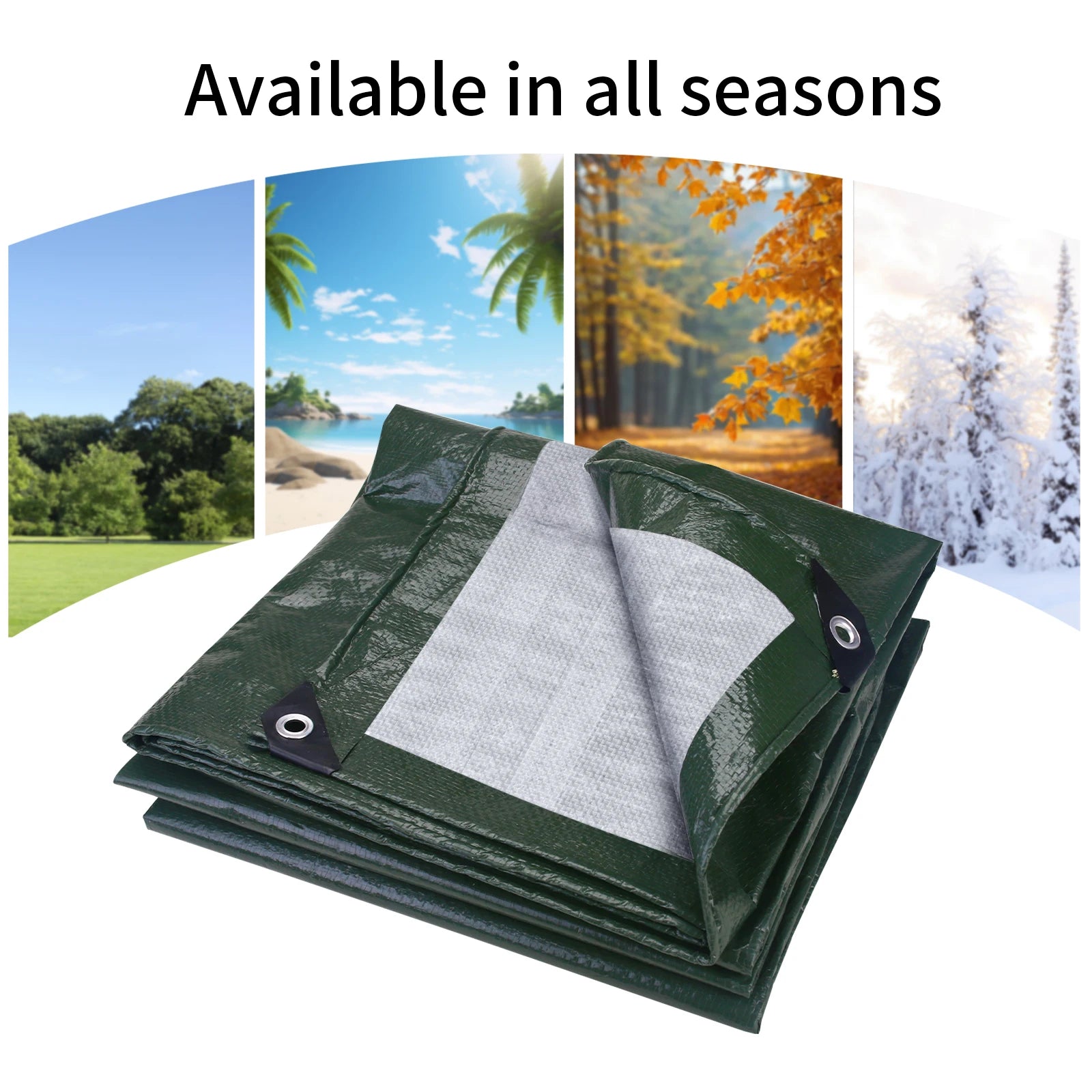 Wasserdichtes PE Tarp Sonnensegel für Camping & Garten – clever-campen Ansicht 5