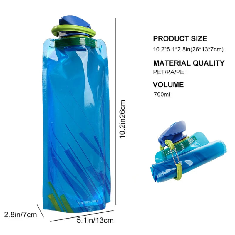 Ultra-Licht-700ml-Faltbare-Trinkflasche – clever-campen Ansicht 4