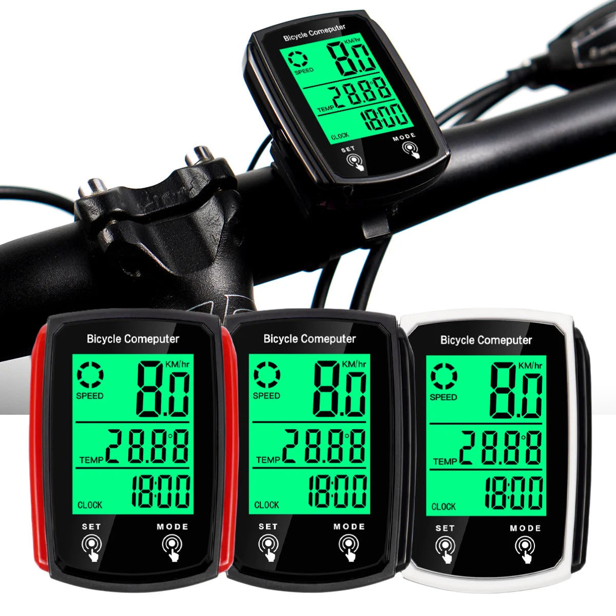 Wired Bicycle Computer mit LCD Display für Geschwindigkeit – clever-campen Ansicht 4