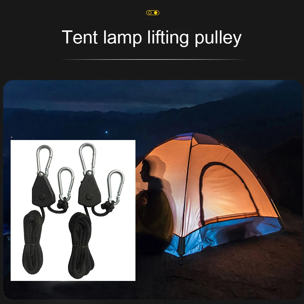 Camping Zelt Zubehör: 1-16 Stück Pulley Seil mit Karabiner – clever-campen Ansicht 4