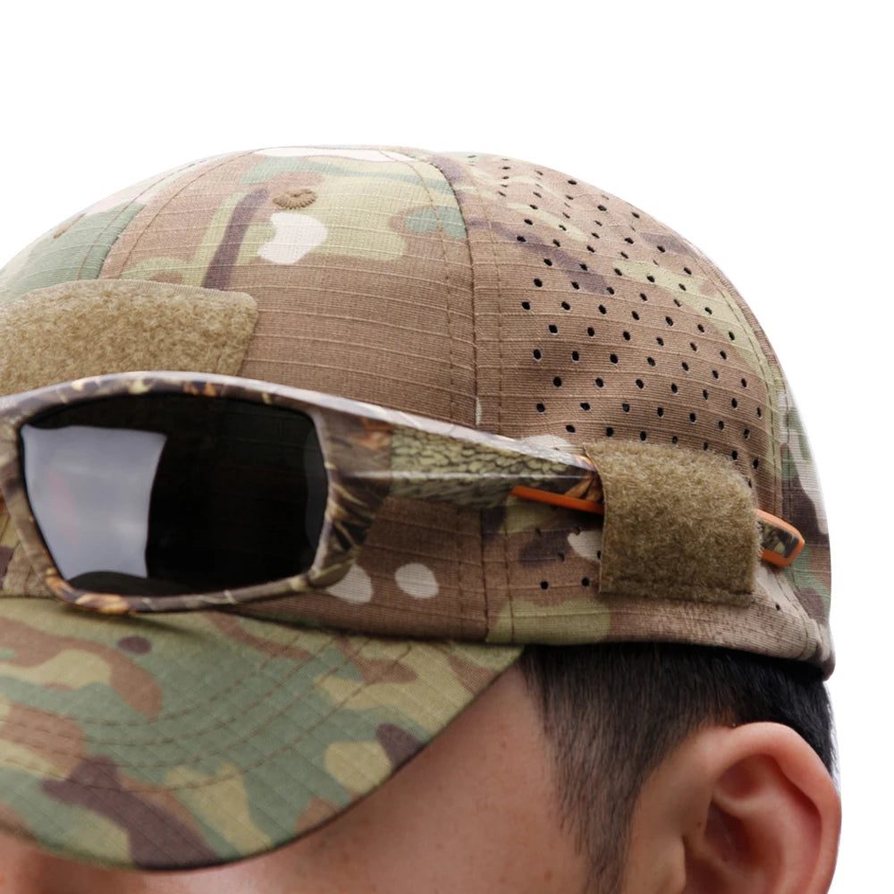 Unisex Camouflage Baseball Cap mit UV-Schutz – clever-campen Ansicht 2