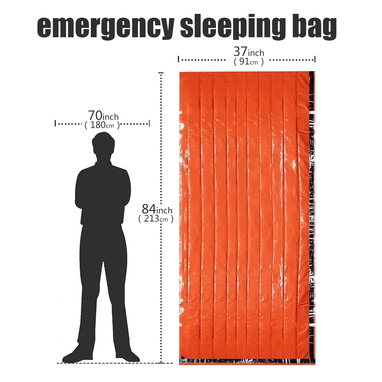 Tragbar Wasserfestes Notfall Schlafsack – clever-campen Ansicht 5