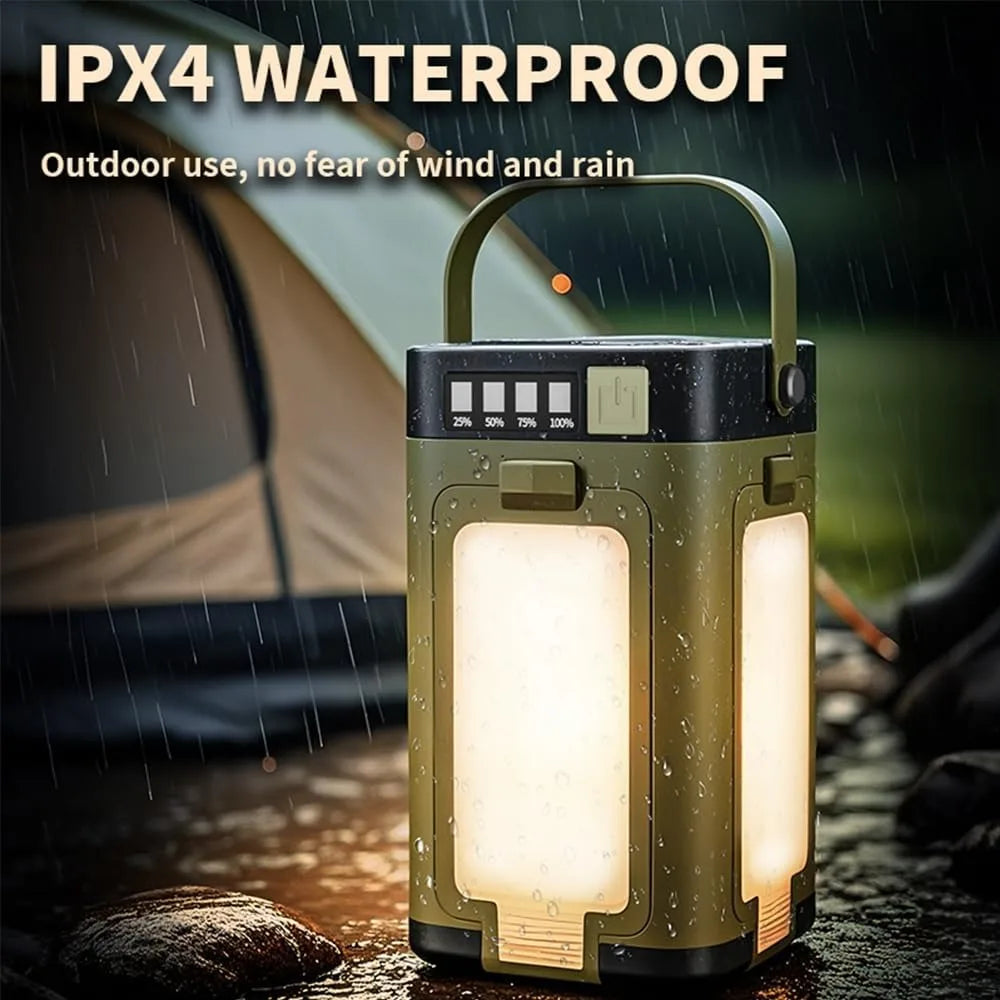 Multifunktionale 4-Blatt Faltbare Campinglampe Solar – clever-campen Ansicht 3
