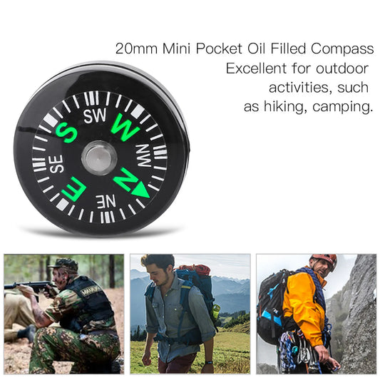 Mini Kompass 20mm für Outdoor-Aktivitäten – 12er Set – clever-campen Ansicht 2