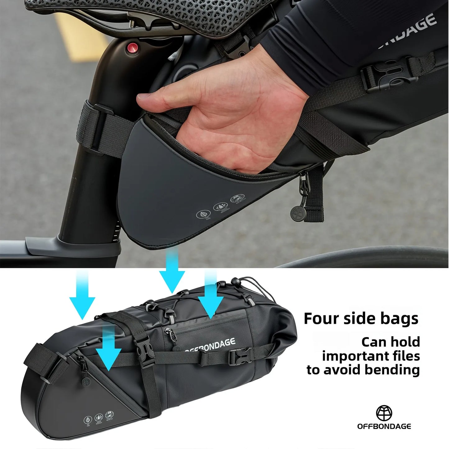 Wasserdichte Fahrradtasche 15L - Grosse Kapazität – clever-campen Ansicht 5